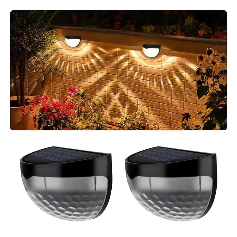 2-Pack Solar Rechargeable Outdoor Lights - Versatile Dual-Color Illumination for Blackouts and Hurricanes, Auto-Sensing Nighttime Glow