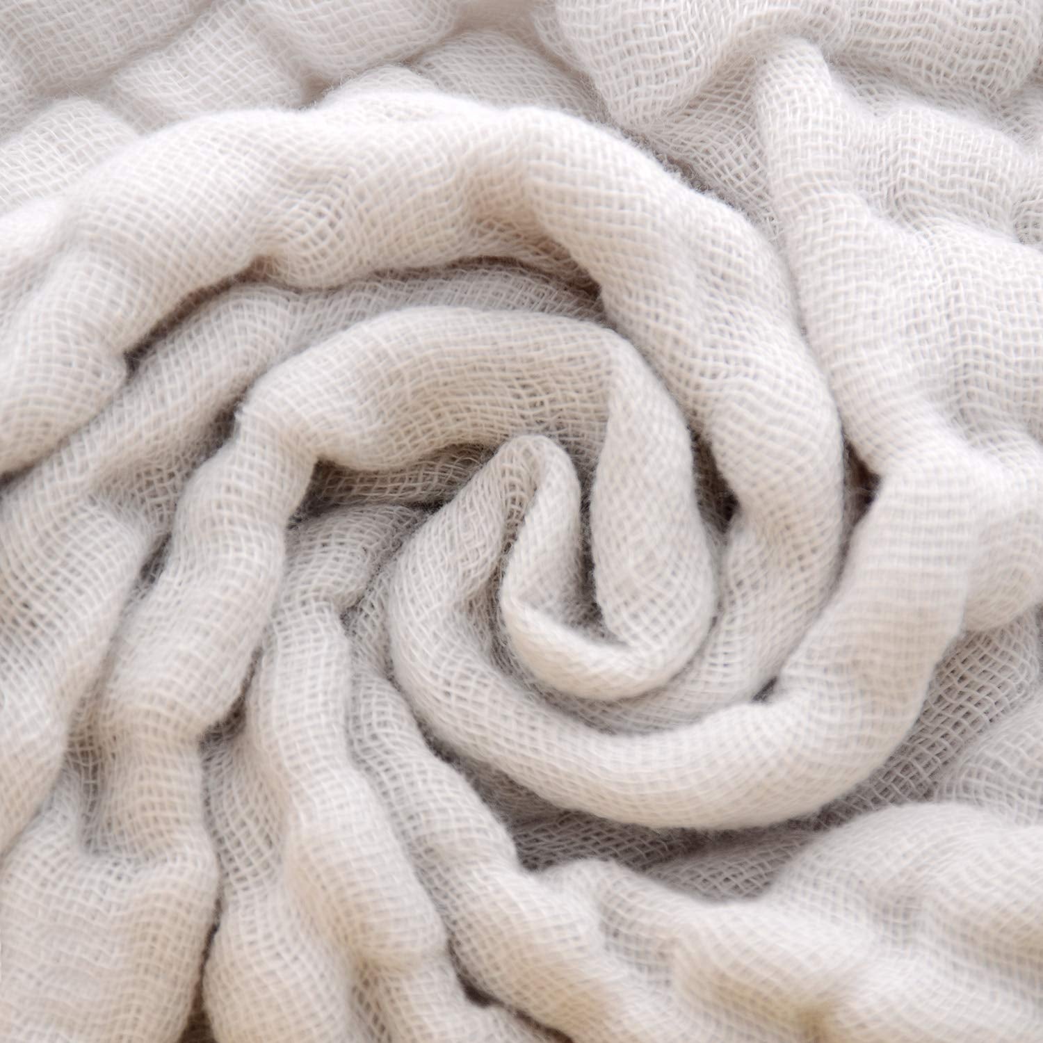 Baby Washcloths - Natural Cotton Baby Wipes - Soft Newborn Face Towel for Sensitive Skin - 10 Pack, 12X12 Inches